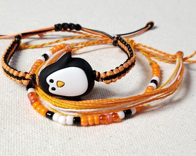 Penguin Bracelet Set includes 3 bracelets
